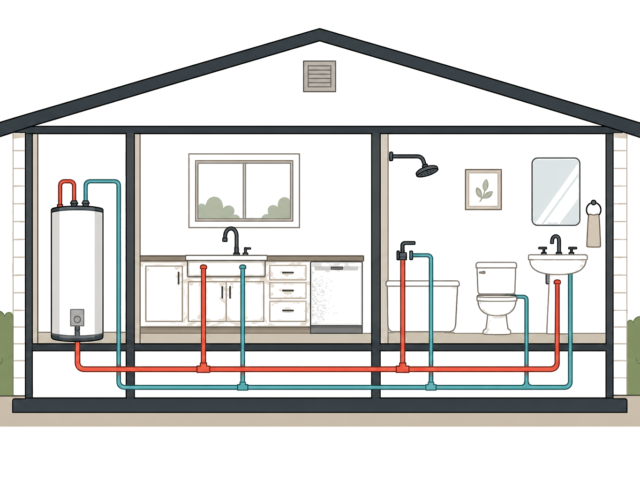 Sherwood Plumbing branded illustration