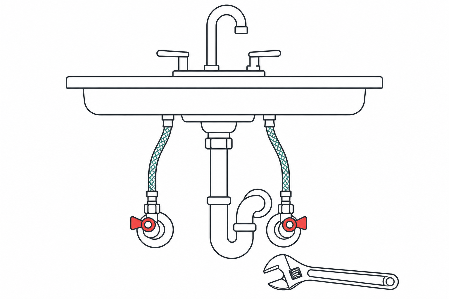 Sherwood Plumbing branded illustration