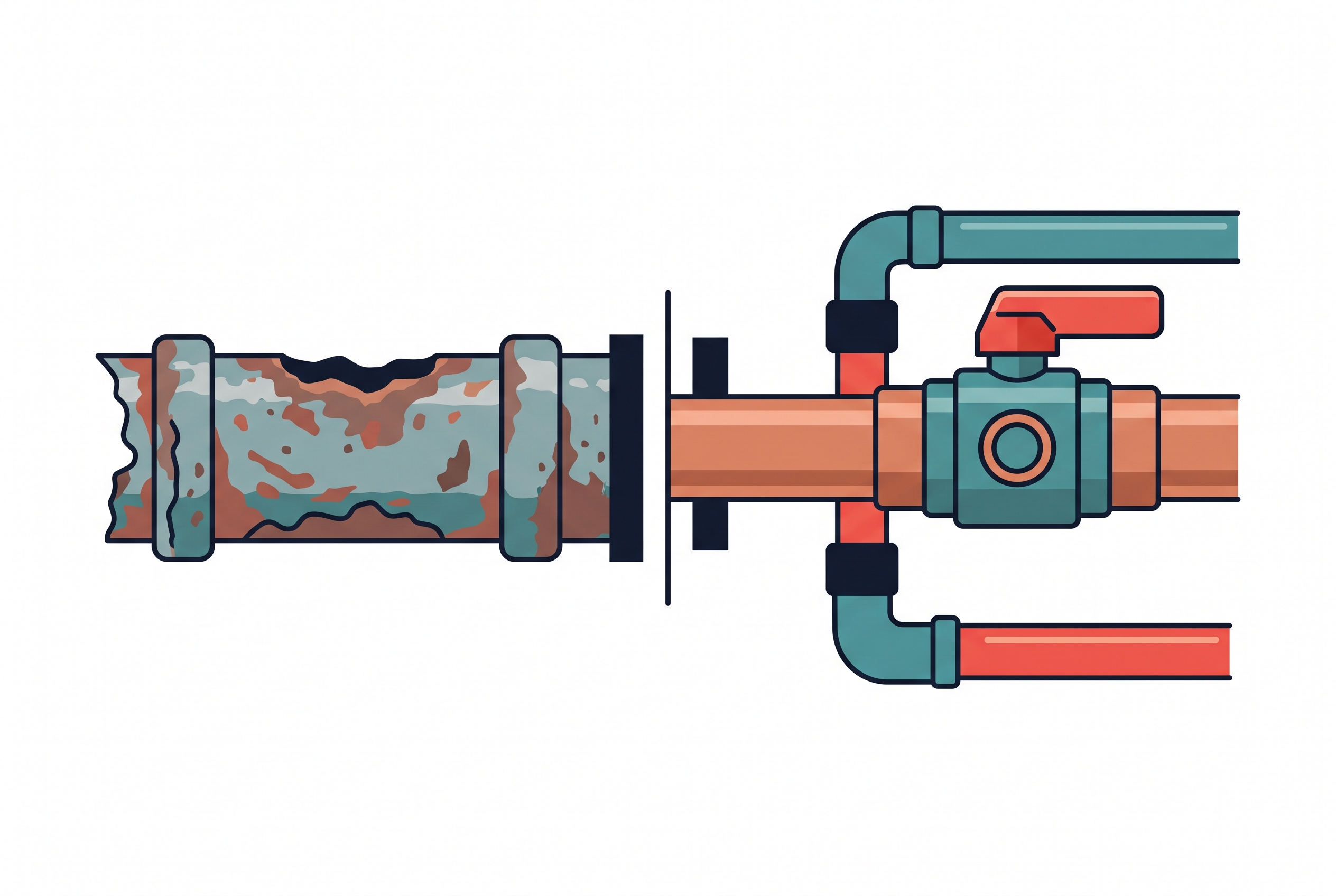 Illustration: section_old_vs_new.png — Sherwood Plumbing repipes