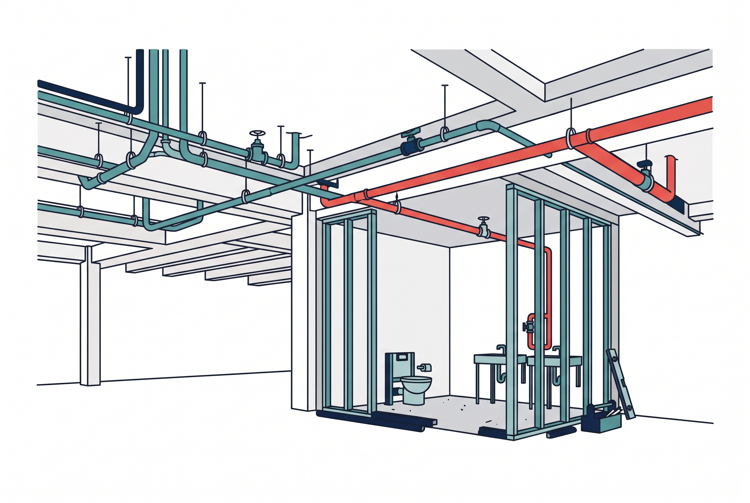 Illustration: section_tenant_improvement.png — Sherwood Plumbing commercial plumbing